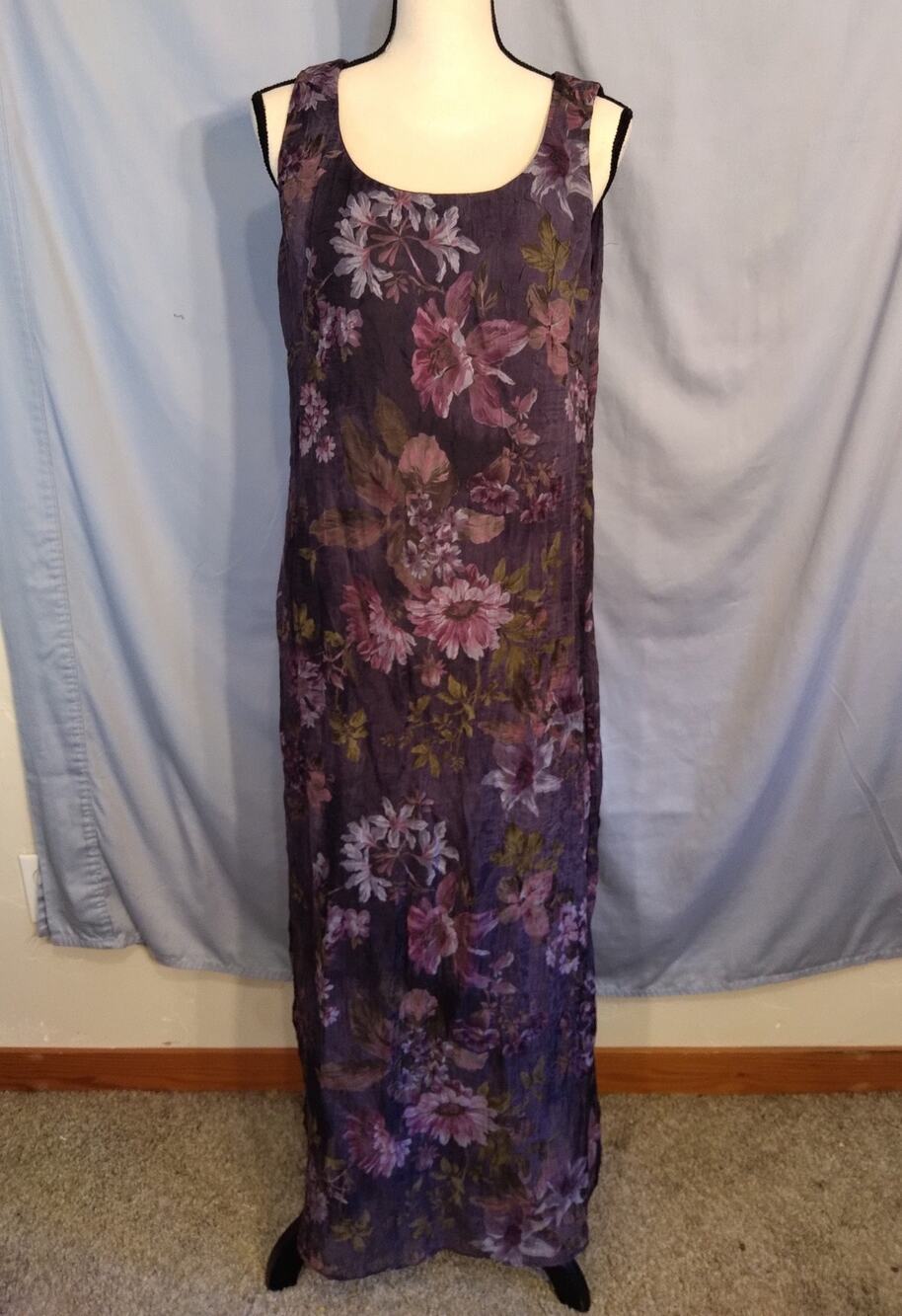 Jessica Howard Purple Floral Maxi Dress